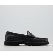 G.H Bass & Co Weejuns II 90s Larson Moc Penny Loafers BLACK LEATHER