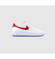 Nike Air Force 1 &apos;07 Trainers White Varsity Red