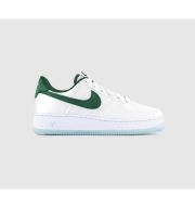 Nike Air Force 1 &apos;07 Trainers White Sport Green Ice