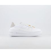 Nike Air Force 1 Plt.af.orm Trainers White Summit White Metallic Gold