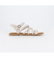 TOMS Sephina Sandals White Putty Leather