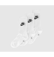 Nike Sports Everyday Essential High 3 Pairs White Black