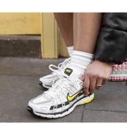 Nike P-6000 Trainers White Silver Yellow Black