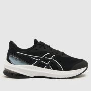 ASICS black & white gt 1000 12 Youth trainers