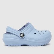 Crocs pale blue classic lined clog Toddler sandals