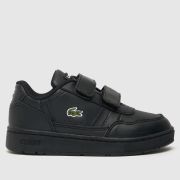 Lacoste black t-clip Toddler trainers