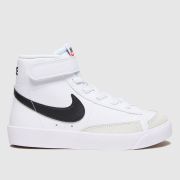 Nike white & black blazer mid 77 Junior trainers