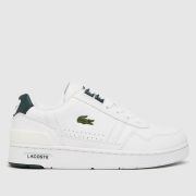 Lacoste white & green t-clip Boys Youth trainers
