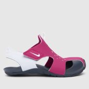 Nike pink sunray protect 2 Girls Junior sandals