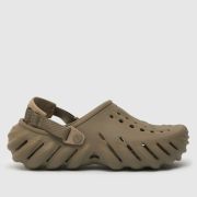 Crocs echo clog sandals in khaki