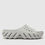Crocs echo slide sandals in light grey