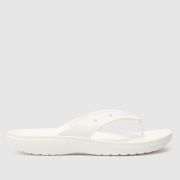 Crocs classic flip sandals in white