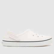 Crocs crocband clean clog sandals in white