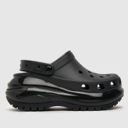 Crocs mega crush clog sandals in black