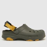 Crocs classic all terrain lined clog sandals in khaki