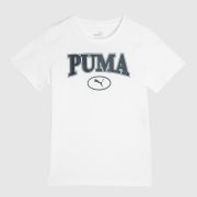 PUMA kids squad t-shirt in white