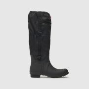 HUNTER BOOTS original tall travel boots in black