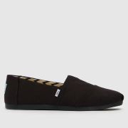 TOMS alp recycled cotton vegan shoes in black