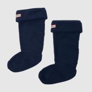 HUNTER BOOTS navy fleece welly socks