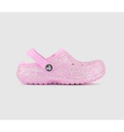 Crocs Classic Lined Kids Clogs Flamingo Glitter