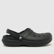 Crocs black classic lined clog Youth sandals