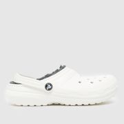 Crocs white classic lined clog Youth sandals