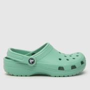 Crocs light green classic clog Youth sandals