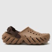 Crocs echo clog sandals in brown