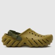 Crocs echo clog sandals in green
