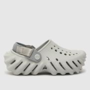 Crocs light grey echo clog Junior sandals