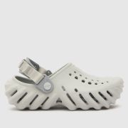 Crocs light grey echo clog Youth sandals