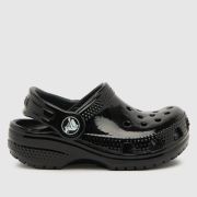 Crocs black classic high shine clog Toddler sandals