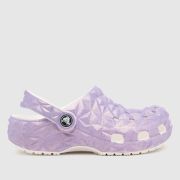 Crocs purple classic geo clog Girls Junior trainers