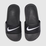 Nike black & white kawa Junior sandals