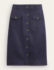 Utility Pocket Midi Skirt Blue Women Boden, Navy
