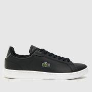 Lacoste carnaby trainers in black & white