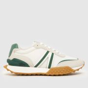 Lacoste l-spin deluxe trainers in white & green