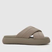 TOMS alpagarta mallow crossover sandals in taupe