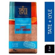 Tate & Lyle Light Soft Brown Sugar 3kg - PACK (4)