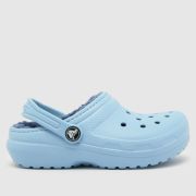 Crocs pale blue classic lined clog Junior sandals