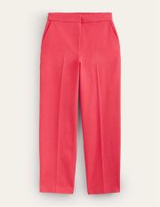 Bi-Stretch Tapered Trousers Pink Women Boden, CAMELLIA