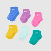 Nike multi kids infant ankle socks 6 pack
