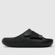 Crocs mellow luxe recovery slide sandals in black