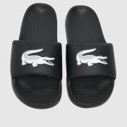 Lacoste serve 1.0 sandals in black & white