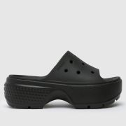 Crocs stomp slide sandals in black