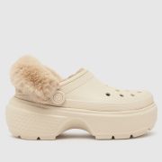 Crocs stomp lined clogs sandals in natural