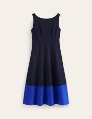Scarlet Ottoman Ponte Dress Blue Women Boden, Navy and Surf the Web