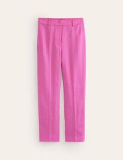Kew Linen Trousers Pink Women Boden, Sangria Sunset