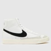 Nike blazer mid 77 vintage trainers in white & black