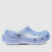 Crocs purple classic glitter clog Girls Youth sandals